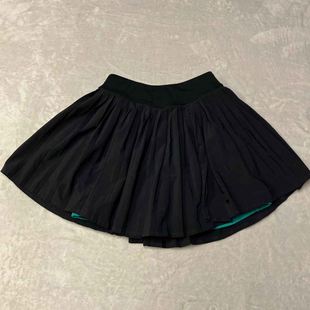 Bad Birdie Double Down Skort Pleated Athletic Golf Tennis Black Womens XS